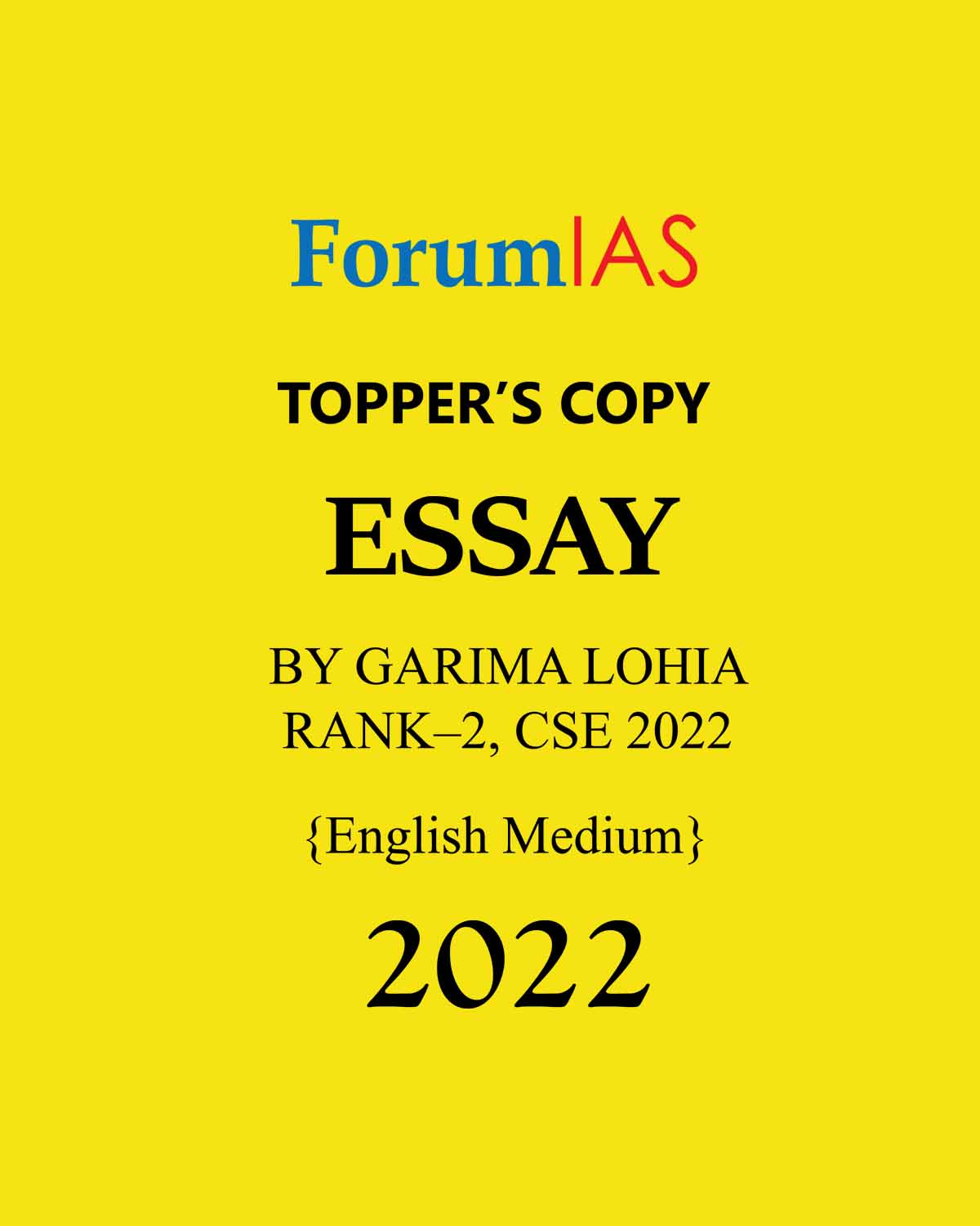 essay topper 2022